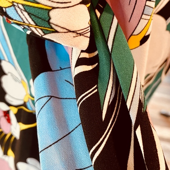 Halogen Brand Georgette wrap floral dress Sz: M - Picture 5 of 6